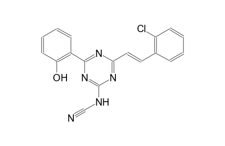 cyanamide, N-[4-[(E)-2-(2-chlorophenyl)ethenyl]-6-(2-hydroxyphenyl)-1,3,5-triazin-2-yl]-