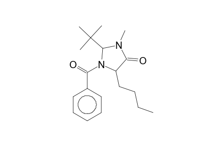 1-Benzoyl-5-butyl-2-t-butyl-3-methyl-imidazolidin-4-one