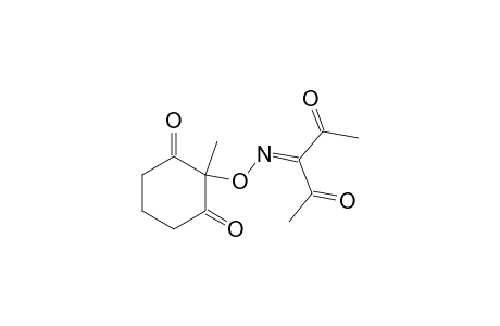 2-{[(2,4-Dioxopentan-3-ylidene)amino]oxy}-2-methylcyclohexane-1,3-dione