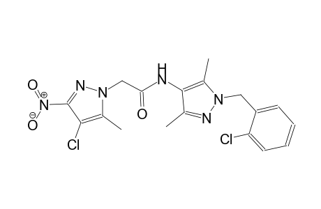 N-[1-(2-chlorobenzyl)-3,5-dimethyl-1H-pyrazol-4-yl]-2-(4-chloro-5-methyl-3-nitro-1H-pyrazol-1-yl)acetamide