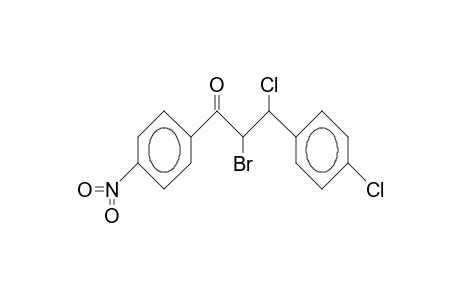 erythro-2-Bromo-3-chloro-4'-nitro-3-(4-chloro-phenyl)-propiophenone