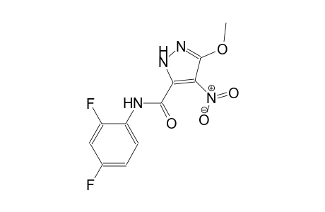 N-(2,4-difluorophenyl)-3-methoxy-4-nitro-1H-pyrazole-5-carboxamide