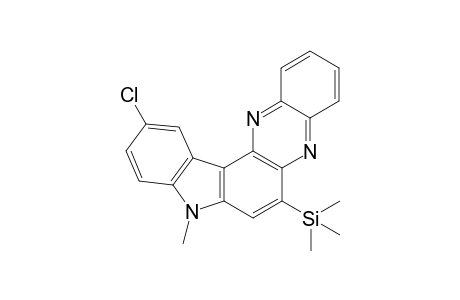 11-Chloro-8-methyl-6-(trimethylsilyl)-8H-indolo[3,2-a]phenazine