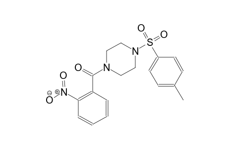 piperazine, 1-[(4-methylphenyl)sulfonyl]-4-(2-nitrobenzoyl)-