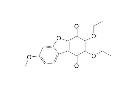 1,4-Dibenzofurandione, 2,3-diethoxy-7-methoxy-