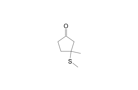 3-Methyl-3-(methylthio)cyclopentanone