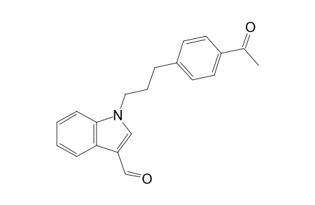 3-Formyl-1-(3-(4-acetylphenyl)propyl)indole