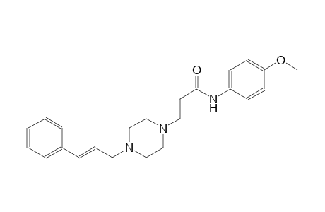 1-piperazinepropanamide, N-(4-methoxyphenyl)-4-[(2E)-3-phenyl-2-propenyl]-