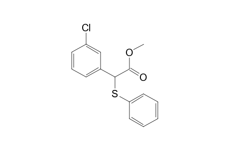 methyl 2-(3-chlorophenyl)-2-phenylsulfanyl-acetate