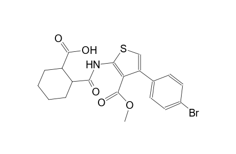 3-thiophenecarboxylic acid, 4-(4-bromophenyl)-2-[[(2-carboxycyclohexyl)carbonyl]amino]-, methyl ester