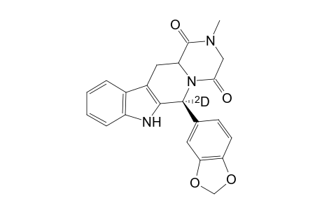 (6S,12aR)-6-(1,3-Benzodioxol-5-yl)-6-deuterio-2,3,6,7,12,12a-hexahydro-2-methyl-pyrazino[1,2 :1,6]pyrido[3,4-b]indole-1,4-dione