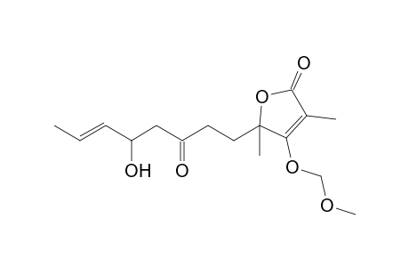4-(methoxymethoxy)-3,5-dimethyl-5-[(E)-5-oxidanyl-3-oxidanylidene-oct-6-enyl]furan-2-one