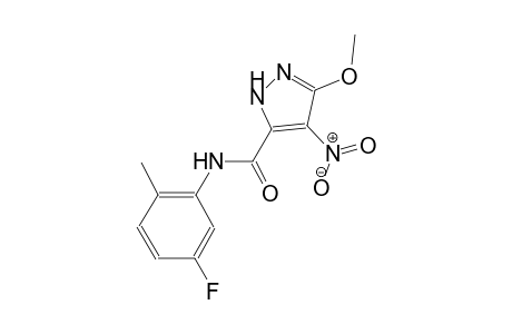N-(5-fluoro-2-methylphenyl)-3-methoxy-4-nitro-1H-pyrazole-5-carboxamide