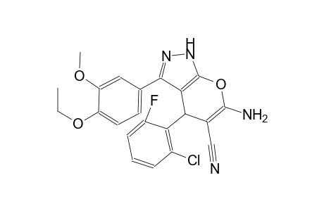 6-Amino-4-(2-chloro-6-fluoro-phenyl)-3-(4-ethoxy-3-methoxy-phenyl)-2,4-dihydropyrano[2,3-c]pyrazole-5-carbonitrile
