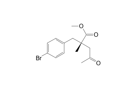 (S)-methyl-2-methyl-2-(p-bromobenzyl)-4-oxopentanoate