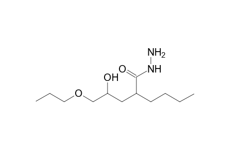 2-(2-hydroxy-3-propoxypropyl)hexanehydrazide