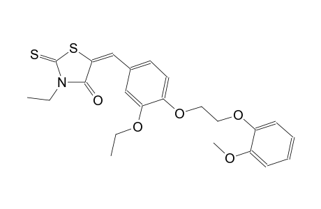 4-thiazolidinone, 5-[[3-ethoxy-4-[2-(2-methoxyphenoxy)ethoxy]phenyl]methylene]-3-ethyl-2-thioxo-, (5E)-