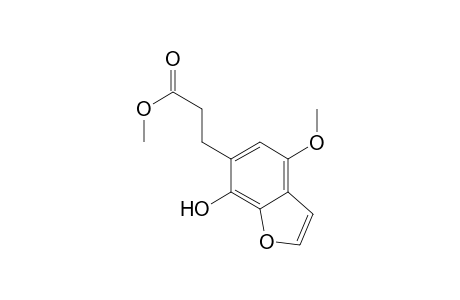 6-Benzofuranpropanoic acid, 7-hydroxy-4-methoxy-, methyl ester