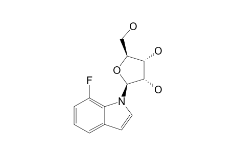 1'-DESOXY-1'-(7-FLUOROINDOLE)-BETA-D-RIBOFURANOSE