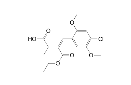 3-Carbethoxy-4-(4-chloro-2,5-dimethoxyphenyl)-2-methyl-3-butenoic acid