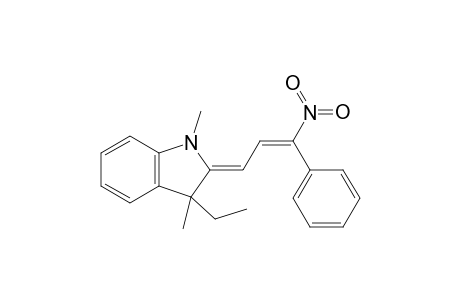 (2'E)-3-Ethyl-2,3-dihydro-1,3-dimethyl-2-[(3'-nitro-3'-phenyl)propenylidene]-1H-indole