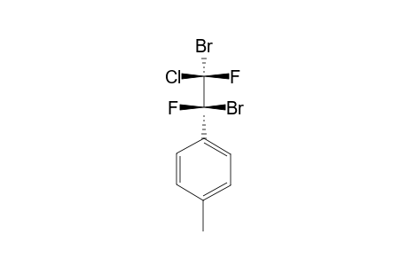 THREO-1-(PARA-METHYLPHENYL)-1,2-DIBROMO-2-CHLORO-1,2-DIFLUOROETHANE