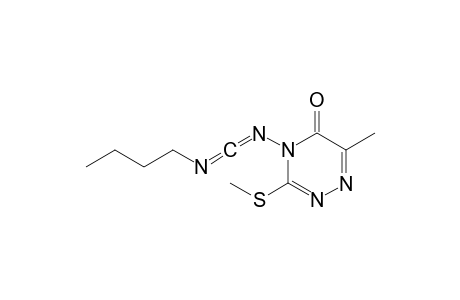 N-Butyl-N'-(6-methyl-3-methylthio-5-oxo-4,5-dihydro-1,2,4-triazin-4-yl)carbodiimide