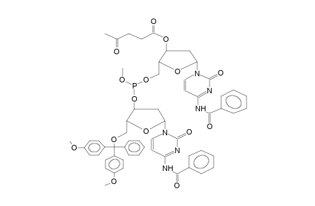 3'-O-LEVULINOYL-5'-O-(5'-DIMETHOXYTRITYL-N-BENZOYLDEOXYCYTIDIN-3'-YLOXY(METHOXY)PHOSPHINO)-N-BENZOYLDEOXYCYTIDINE (ISOMER MIXTURE)