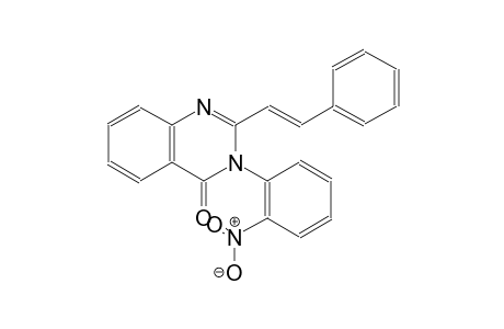 3-(2-nitrophenyl)-2-[(E)-2-phenylethenyl]-4(3H)-quinazolinone