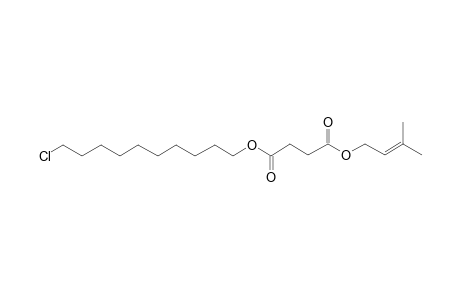 Succinic acid, 3-methylbut-2-en-1-yl 10-chlorodecyl ester