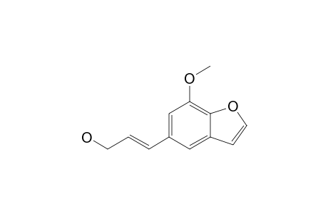 5-(3'-Hydroxyprop-1'-enyl)-7-methoxybenzofuran