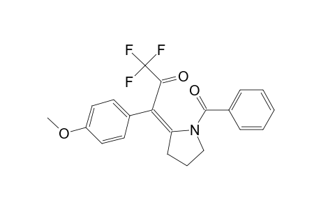 Pyrrolidine, 1-benzoyl-2-[3,3,3-trifluoro-1-(4-methoxyphenyl)-2-oxopropylidene]-, (Z)-