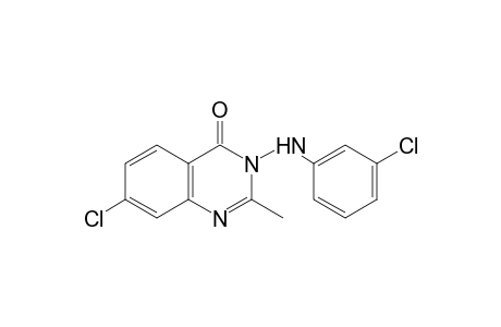 7-chloro-3-(m-chloroanilino)-2-methyl-4(3H)-quinazolinone