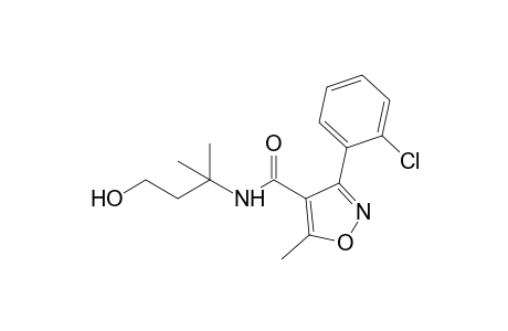 3-(o-chlorophenyl)-N-(1,1-dimethyl-3-hydroxypropyl)-5-methyl-4-isoxazolecarboxamide