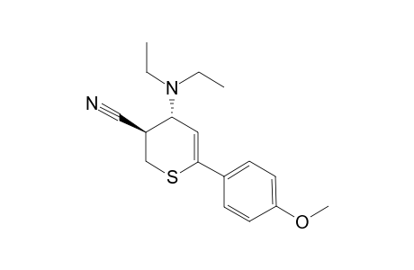 4-(N-DIETHYLAMINO)-6-(4-METHOXYPHENYL)-3,4-DIHYDRO-2H-THIOPYRAN-3-CARBONITRILE