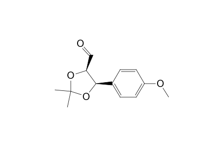 1,3-Dioxolane-4-carboxaldehyde, 5-(4-methoxyphenyl)-2,2-dimethyl-, (4R-cis)-