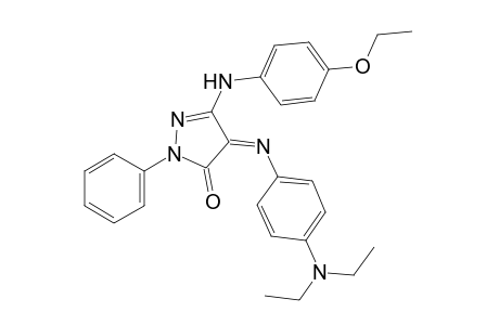 4-[p-(diethylamino)phenylimino]-3-p-phenetidino-1-phenyl-2-pyrazolin-5-one