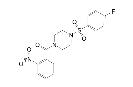 piperazine, 1-[(4-fluorophenyl)sulfonyl]-4-(2-nitrobenzoyl)-