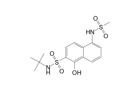 N-(tert-butyl)-1-hydroxy-5-(methylsulfonamido)naphthalene-2-sulfonamide