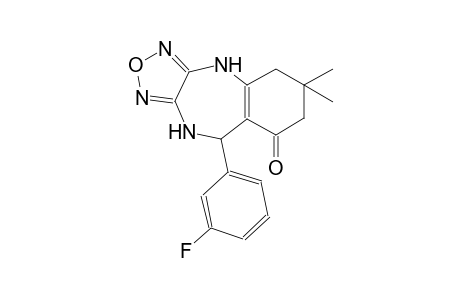 4H-[1,2,5]oxadiazolo[3,4-b][1,4]benzodiazepin-8(5H)-one, 9-(3-fluorophenyl)-6,7,9,10-tetrahydro-6,6-dimethyl-