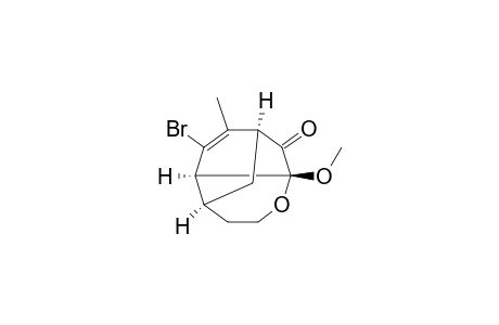(1S*,3R*,7S*,8R*)-9-Bromo-3-methoxy-10-methyl-4-oxatricyclo[5.3.1.0(3,8)]undec-9-en-2-one