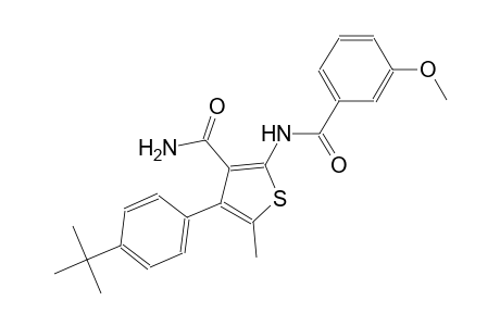4-(4-tert-butylphenyl)-2-[(3-methoxybenzoyl)amino]-5-methyl-3-thiophenecarboxamide