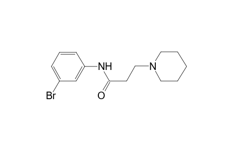 N-(3-Bromophenyl)-3-(1-piperidinyl)propanamide
