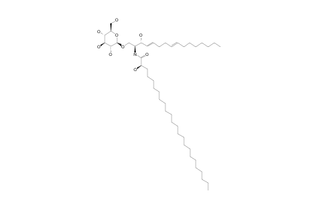 FEROCEREBROSIDE_B;(2-S,3-R,4-E,8-E,2'-R)-1-O-(BETA-GLUCOPYRANOSYL)-N-(2'-HYDROXYTETRACOSANYL)-4,8-SPHINADIENINE