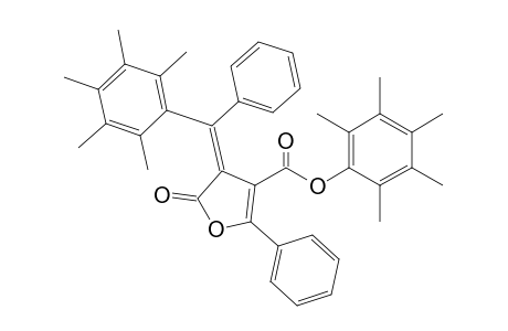2',3',4',5',6'-Pentamethylphenyl 2,3-dihydro-2-oxo-5-phenyl-3-[(Z)-(phenyl)(2'',3'',4'',5'',6''-pentamethylphenyl)methylidene]furan-4-carboxylate