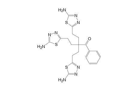 4-(5-amino-1,3,4-thiadiazol-2-yl)-2,2-bis[2-(5-amino-1,3,4-thiadiazol-2-yl)ethyl]-1-phenyl-1-butanone