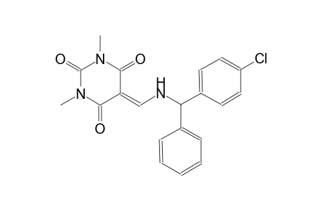 5-({[(4-chlorophenyl)(phenyl)methyl]amino}methylene)-1,3-dimethyl-2,4,6(1H,3H,5H)-pyrimidinetrione