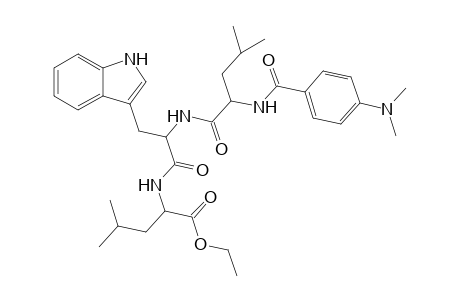 p-Dimethylaminobenzoylleucyltryptophylleucyl ethyl ester