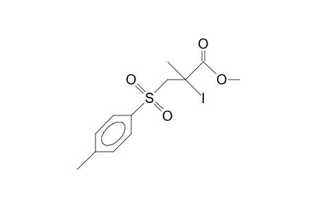 2-Iodo-2-methyl-3-(4-tolyl-sulfonyl)-propionic acid, methyl ester