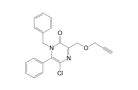 1-Benzyl-5-chloro-6-phenyl-3-(2-propynyloxymethyl)-2(1H)-pyrazinone